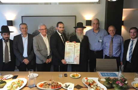סיור ח"כ הרב ליצמן במעבדות מדיקל הרצליה