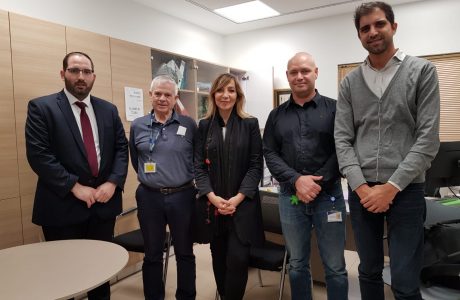 מנכלי"ת משרד המשפטים הגב' אמי פלמור לסיור מעבדות במרכז הרפואי אסותא ראשל"צ